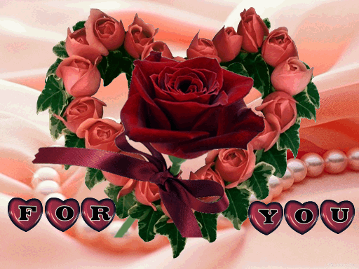 Анимационная картинка с розами про любовь