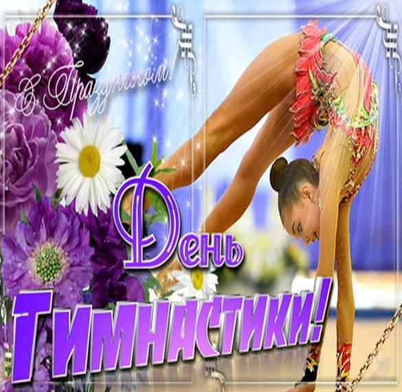 Красивая открытка день гимнастики