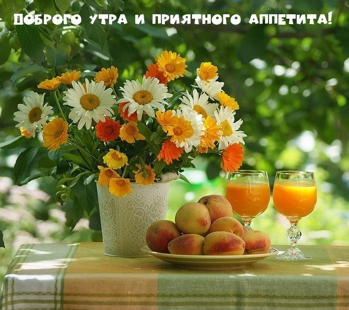 цветы персики и сок