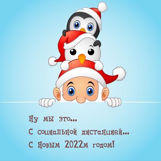 Дед мороз и пингвины