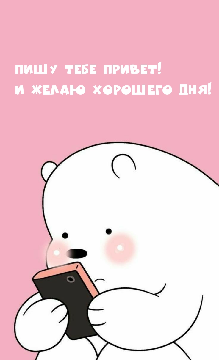 Большой белый медведь с книжкой