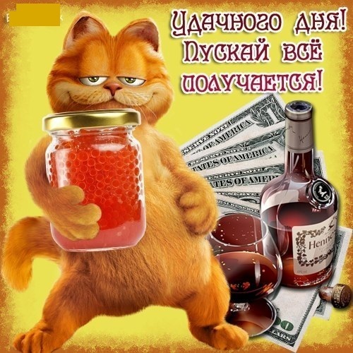 Кот с красной икрой и виски