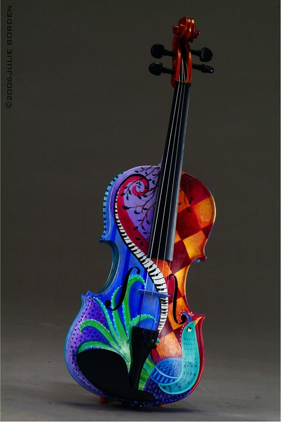 Разноцветная виолончель.