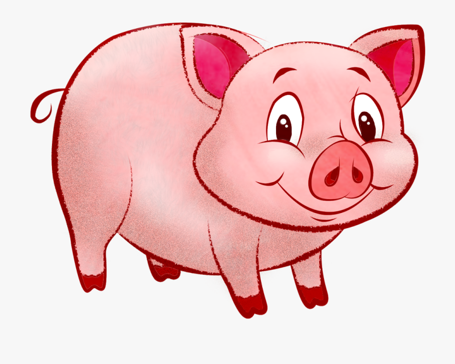 Открытка прелестная свинка