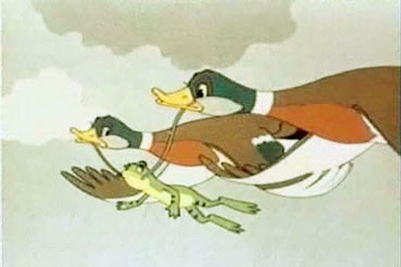 Картинка из мультфильма «Лягушка путешественница».