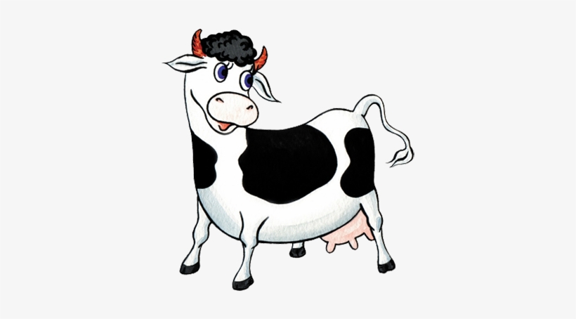 Картинка веселая корова