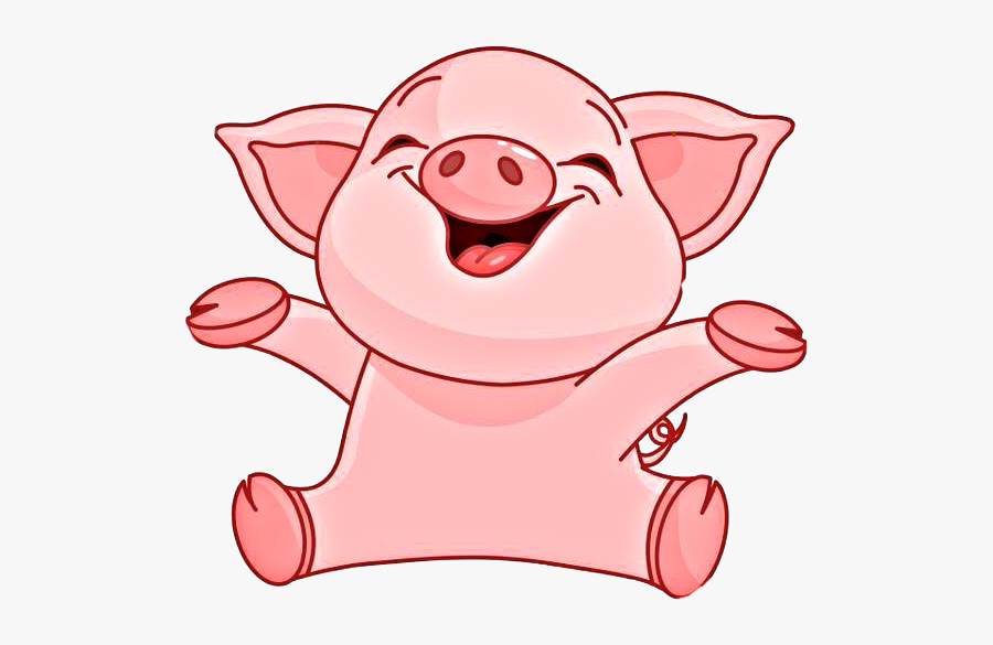 Картинка веселая свинка