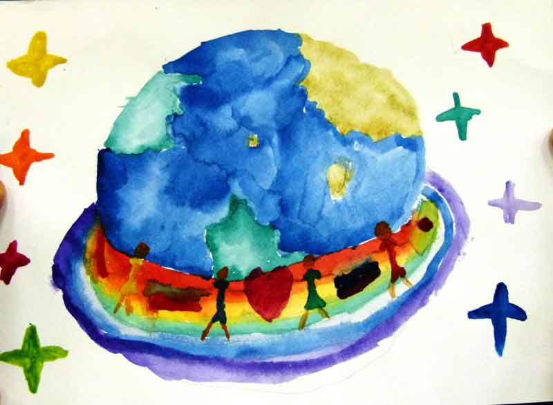 Планета рисунок 5 класс. Планета глазами детей. Конкурс рисунков разноцветная Планета. Земля глазами детей. Земля рисунок.