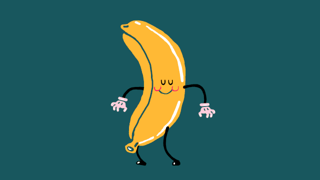 банан с сюрпризом