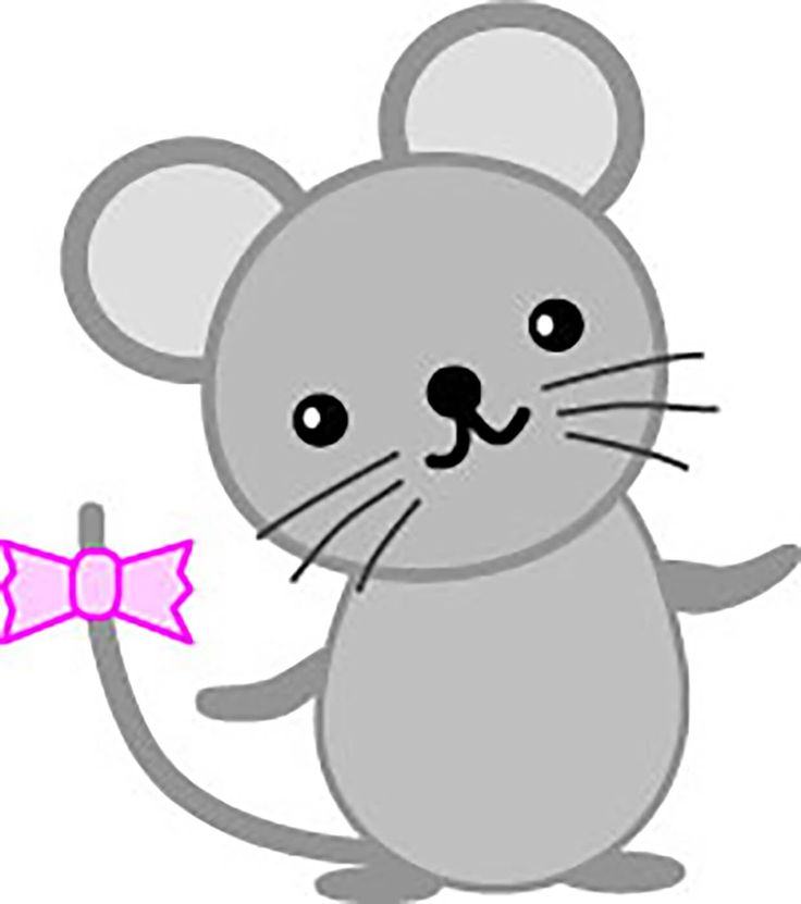 Стильная открытка мышка