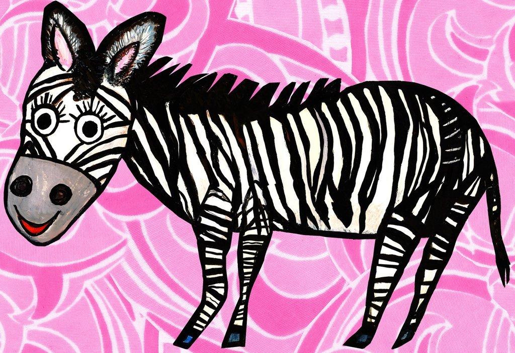 Картинка смешная зебра