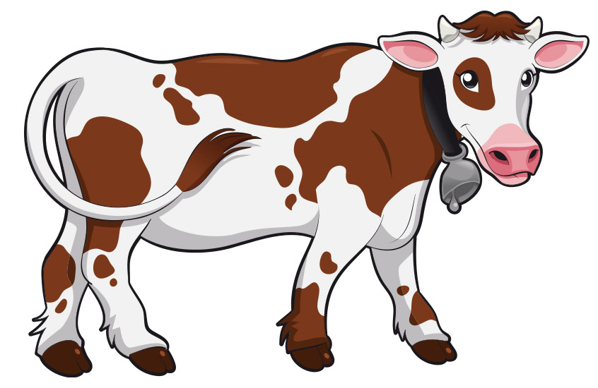 Картинка пятнистая корова