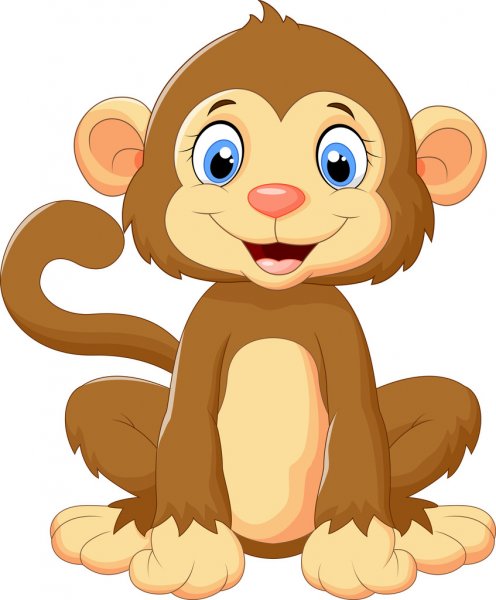 Картинка нежная милая обезьянка