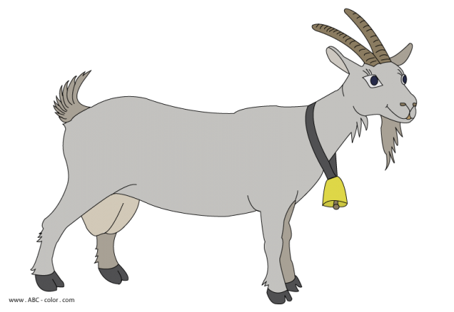 Картинка для детей коза.