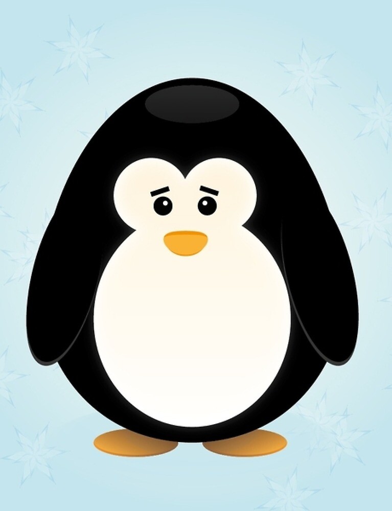 Картинка грустный пингвин
