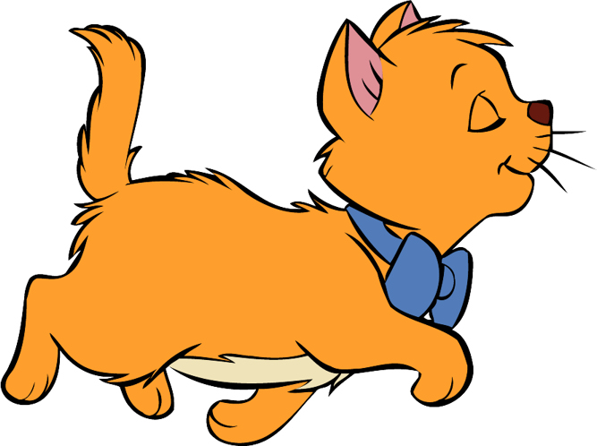 Смешная картинка рыжий котик с бантиком