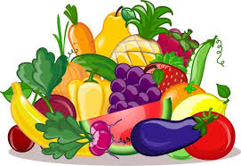 Картинка овощи и фрукты.