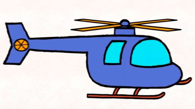 Синий вертолет.