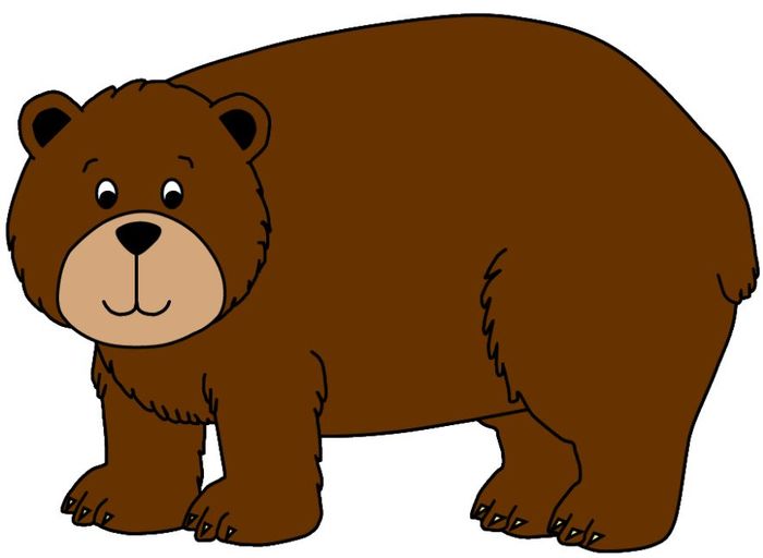 Открытка большой медведь