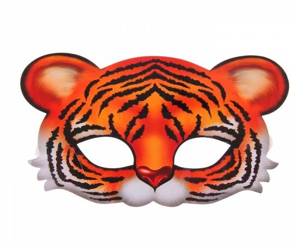 шаблон маски тигра