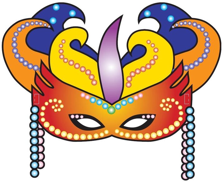 карнавальная маска для детей для ввырезания