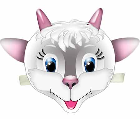 маска козы для детей