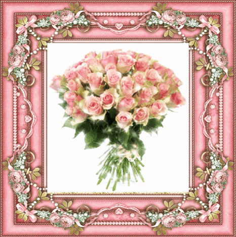 Поздравительная открытка с розами