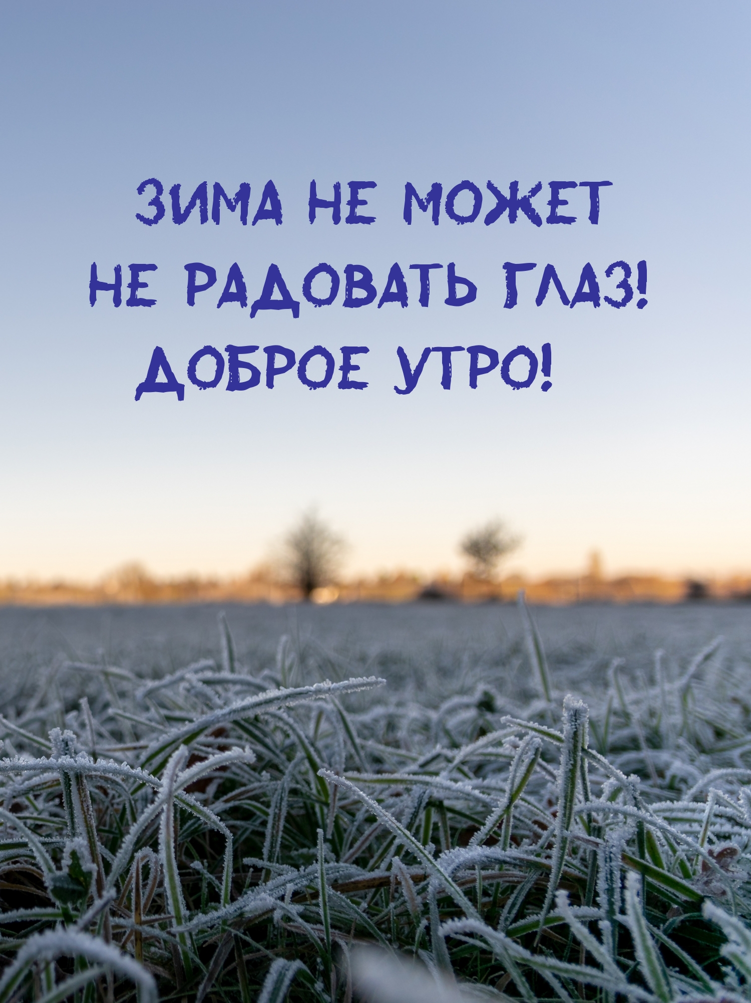 Открытка доброго зимнего утра