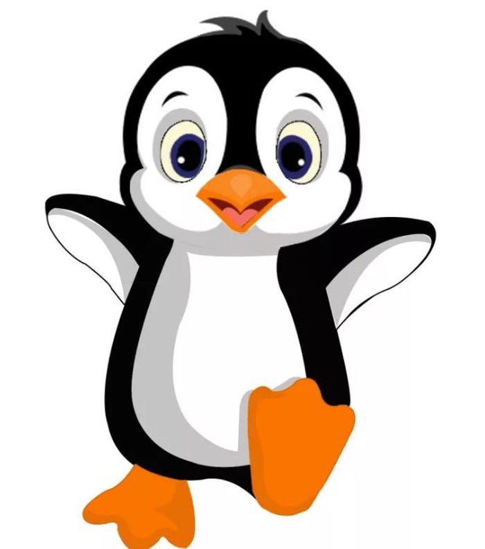 Картинка милая нежный пингвиненок