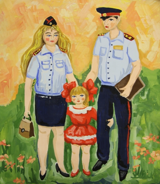 Картинка полицейские с ребенком