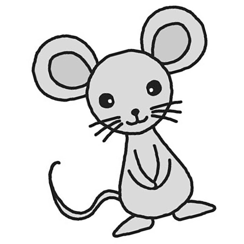 Картинка серая мышка
