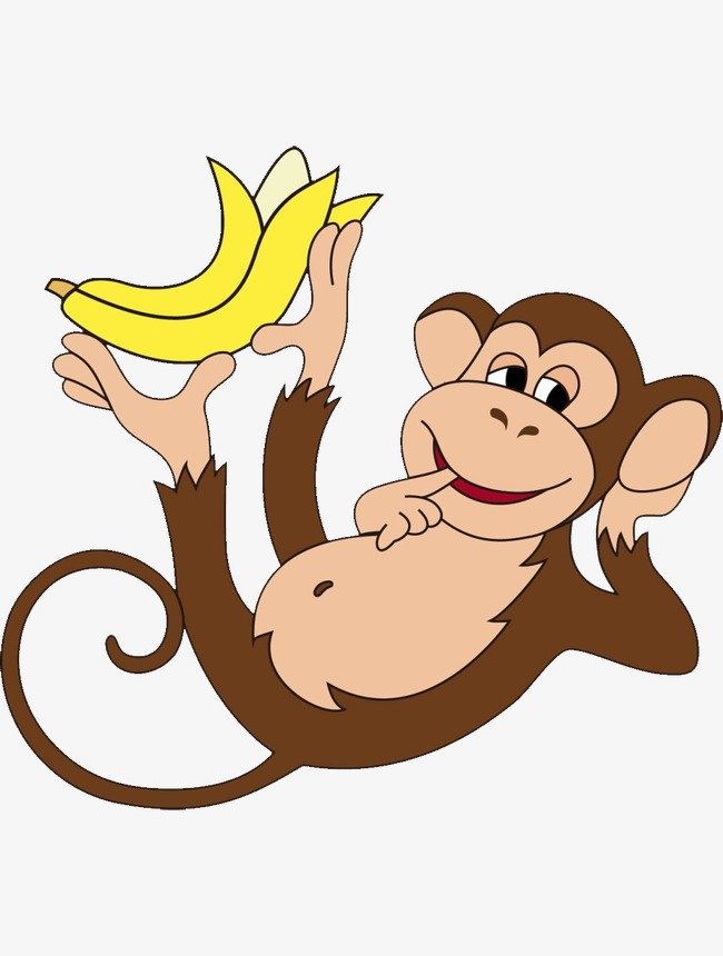Прикольная картинка обезьяна с бананами