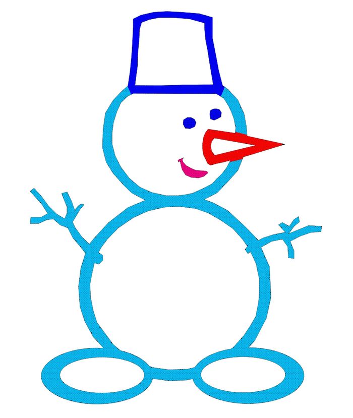 детские картинки снеговика