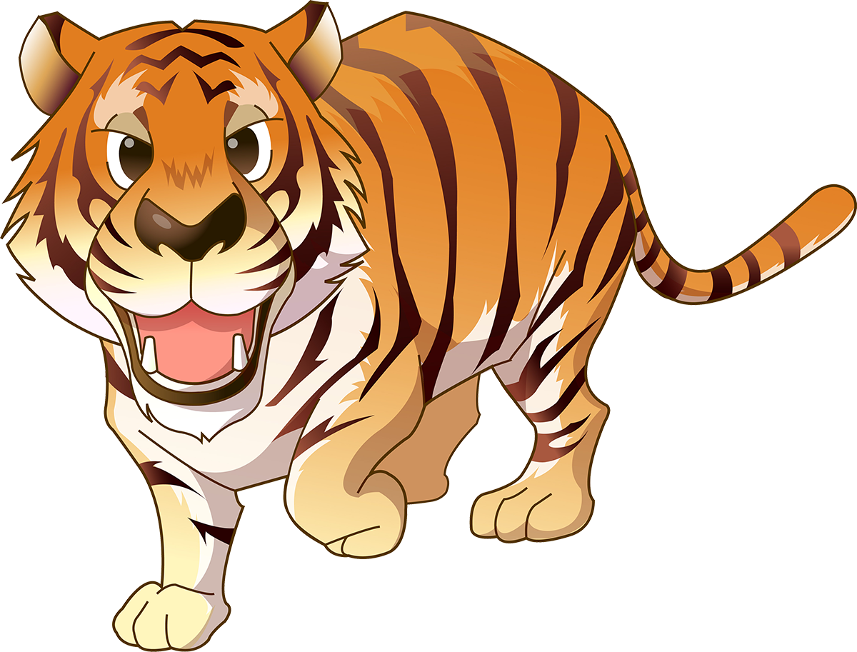 картинка тигра для детей на прозрачном фоне