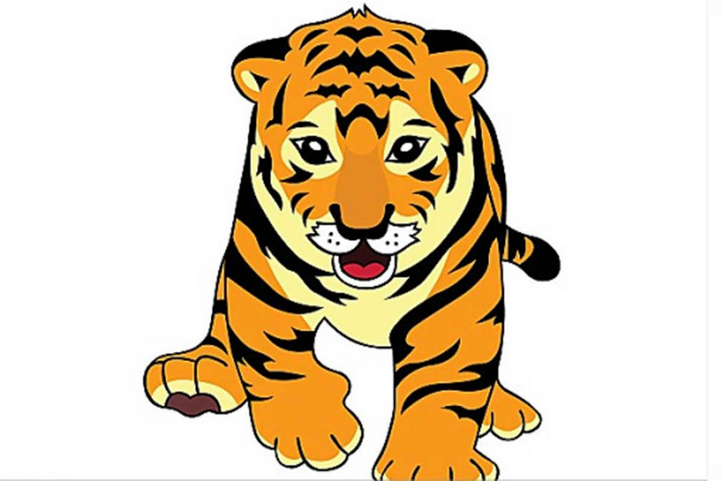 детская картинка тигра