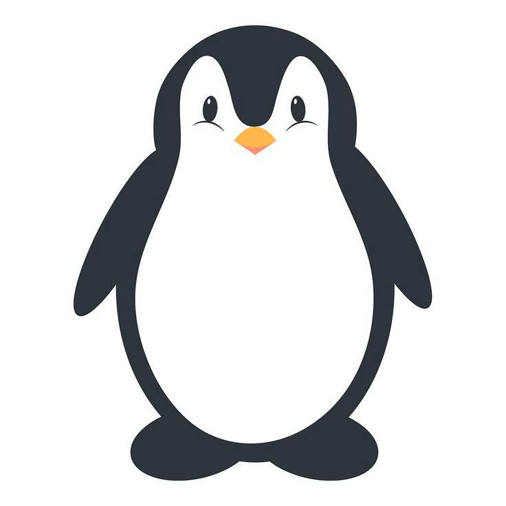 Открытка взрослый пингвин