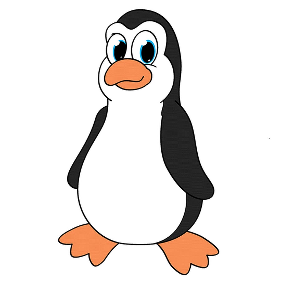 Открытка удивленный пингвин