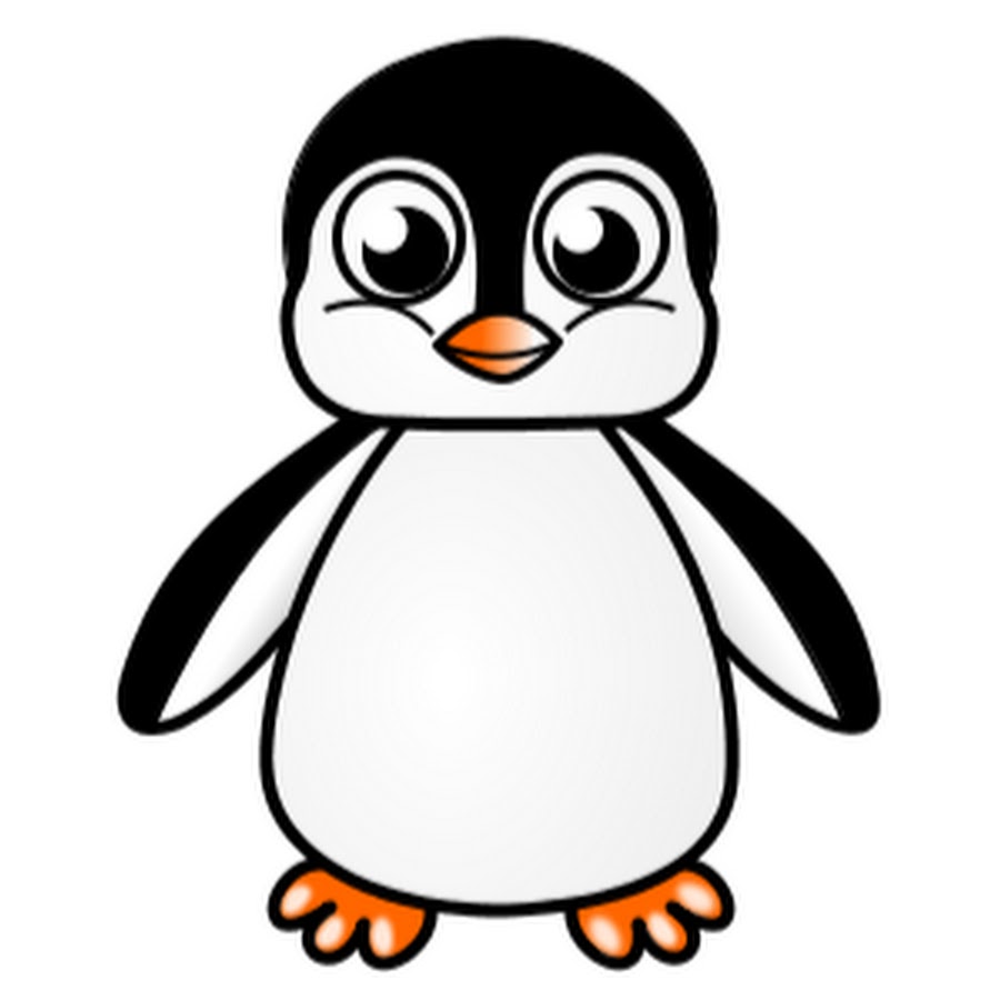 Открытка маленький пингвиненок