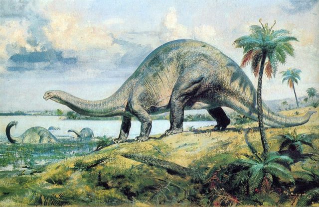 Картинка бронтозавр.