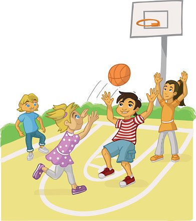 Картинка для детей баскетбол.