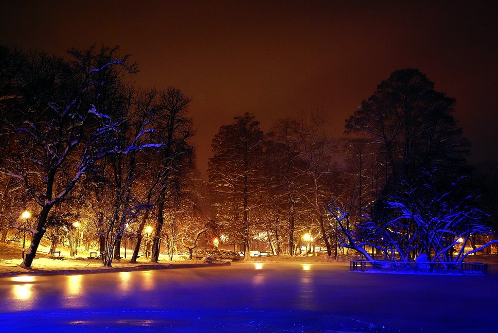 Картинка красивая вечерний зимний город