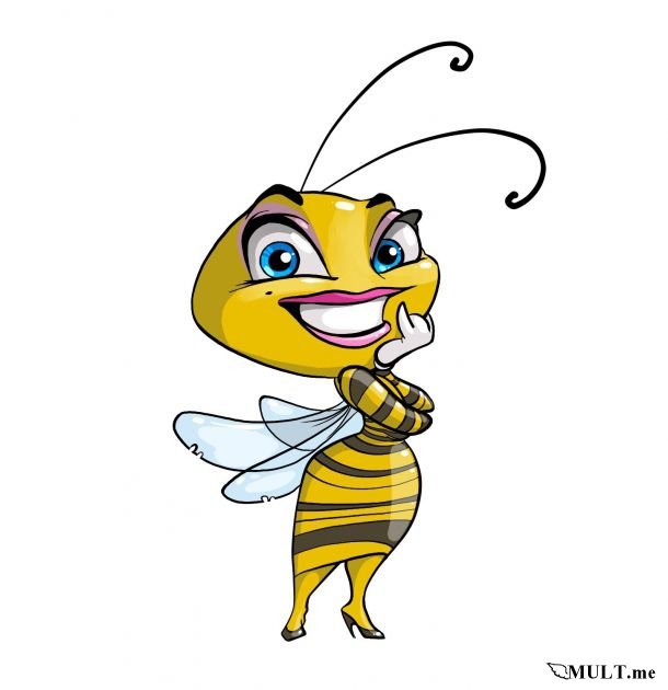 Мультяшная пчела.