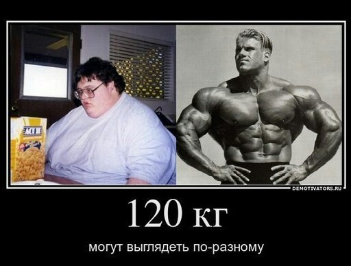 120 кг — могут выглядеть по-разному.