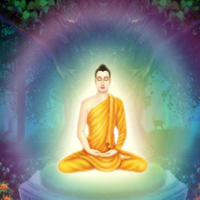 Нарисованный Будда.