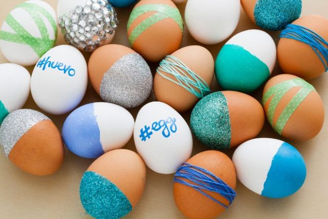 Креативные пасхальные яйца.