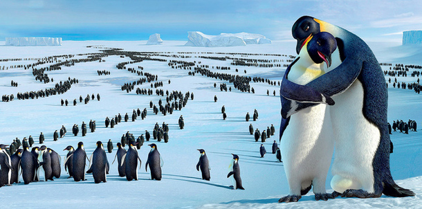 Мультяшные пингвины.