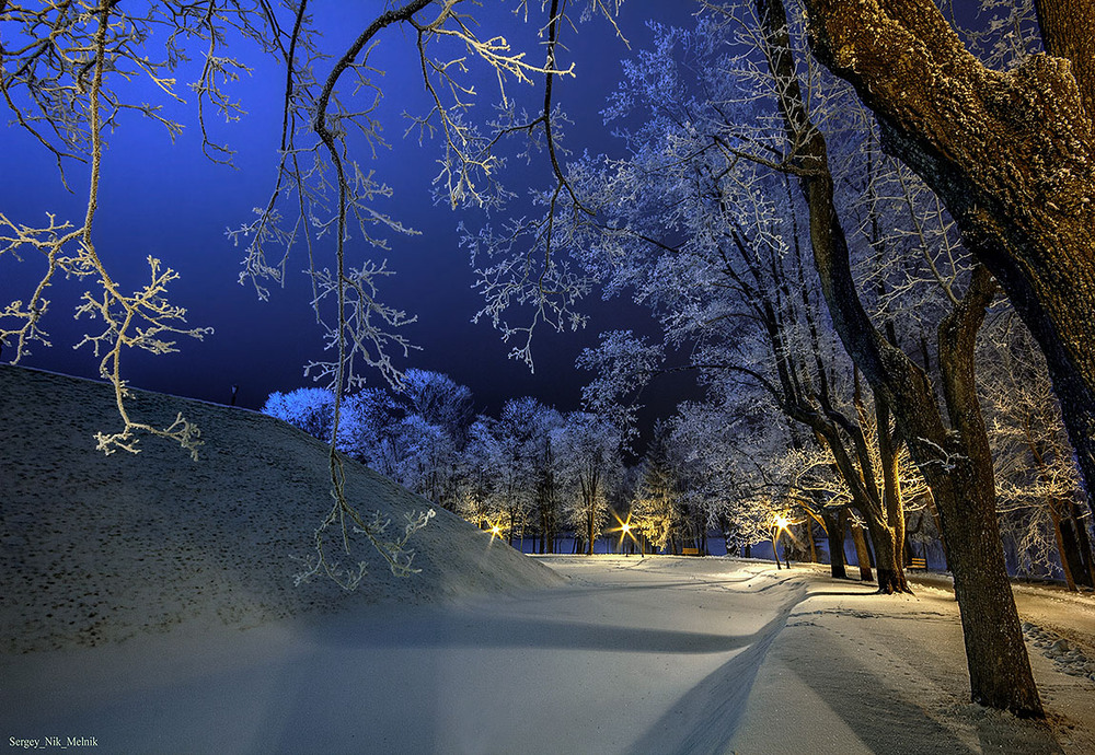Нежная картинка вечер зимний
