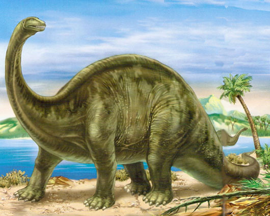 Крупный динозавр.