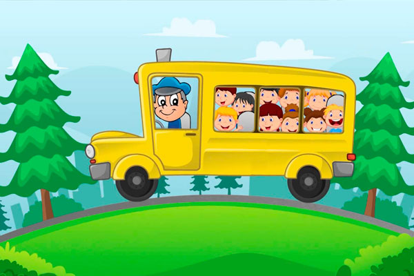Автобус с детьми.