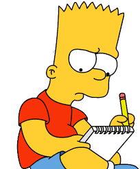 Барт Симпсон читает реп.